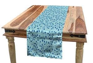 Abakuhaus Tischläufer »Esszimmer Küche Rechteckiger Dekorativer Tischläufer«, Blätter Blaue Beeren Rustic Leben