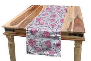 Abakuhaus Tischläufer »Esszimmer Küche Rechteckiger Dekorativer Tischläufer«, Blätter Pastellskizze Blätter Motiv