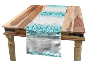 Abakuhaus Tischläufer »Esszimmer Küche Rechteckiger Dekorativer Tischläufer«, Abstrakt Floral klassischer Entwurf