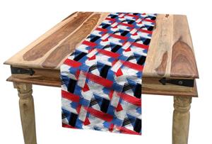 Abakuhaus Tischläufer »Esszimmer Küche Rechteckiger Dekorativer Tischläufer«, Abstrakt Geometrisches Grunge-Motiv