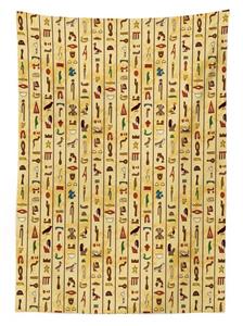 Abakuhaus Tischdecke »Farbfest Waschbar Für den Außen Bereich geeignet Klare Farben«, ägyptisch Bunte Papyrus
