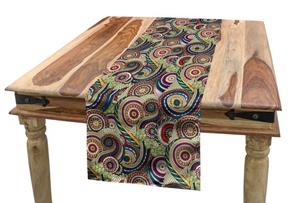 Abakuhaus Tischläufer »Esszimmer Küche Rechteckiger Dekorativer Tischläufer«, Abstrakt Eastern Doodle Paisley