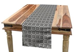 Abakuhaus Tischläufer »Esszimmer Küche Rechteckiger Dekorativer Tischläufer«, Abstrakt Zier Rhombus Konzept