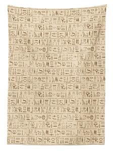 Abakuhaus Tischdecke »Farbfest Waschbar Für den Außen Bereich geeignet Klare Farben«, ägyptisch Dated Hieroglyphics