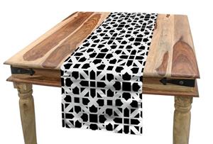 Abakuhaus Tischläufer »Esszimmer Küche Rechteckiger Dekorativer Tischläufer«, Abstrakte Geometrie Grunge Grids Kunst