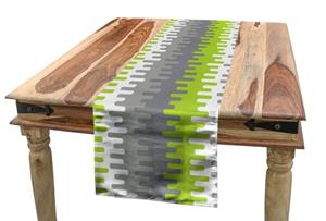 Abakuhaus Tischläufer »Esszimmer Küche Rechteckiger Dekorativer Tischläufer«, Abstrakt Wellenförmige vertikale Streifen