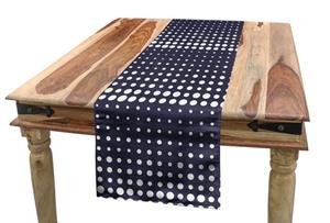 Abakuhaus Tischläufer »Esszimmer Küche Rechteckiger Dekorativer Tischläufer«, Abstrakt Polka punktierte Flow Pattern