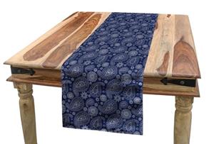 Abakuhaus Tischläufer »Esszimmer Küche Rechteckiger Dekorativer Tischläufer«, blau Paisley Sketch Stil Motive
