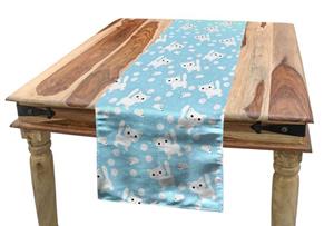 Abakuhaus Tischläufer »Esszimmer Küche Rechteckiger Dekorativer Tischläufer«, Baby Amüsant Katze mit Garn