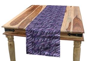 Abakuhaus Tischläufer »Esszimmer Küche Rechteckiger Dekorativer Tischläufer«, Blätter Violett Lockigen Blätter Aussehen