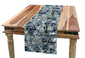 Abakuhaus Tischläufer »Esszimmer Küche Rechteckiger Dekorativer Tischläufer«, Grunge Triangles Blots