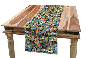 Abakuhaus Tischläufer »Esszimmer Küche Rechteckiger Dekorativer Tischläufer«, Abstrakt Geometrisches Mosaik-Motiv