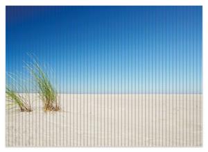 Wallario Schaum-Badematte »Sandstrand unter blauem Himmel« , Höhe 5 mm, rutschhemmend, geeignet für Fußbodenheizungen