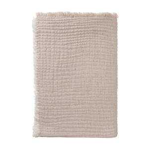 Urbanara Tagesdecke »Cousso«, , Natur - 180x230 cm, 75% Baumwolle 25% recyelter Polyester, weiche Decke als Bettüberwurf oder Kuscheldecke, Leinwandbindung