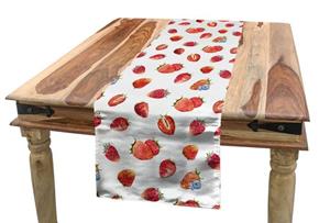 Abakuhaus Tischläufer »Esszimmer Küche Rechteckiger Dekorativer Tischläufer«, Aquarell Strawberry Blueberry