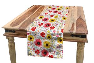 Abakuhaus Tischläufer »Esszimmer Küche Rechteckiger Dekorativer Tischläufer«, Blume Frühling Mohnblumen-Kunst
