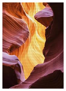 Wallario Schaum-Badematte »Schlucht aus Sandstein in Arizona Antelope Canyon« , Höhe 5 mm, rutschhemmend, geeignet für Fußbodenheizungen