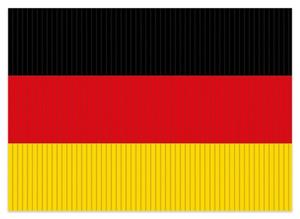 Wallario Schaum-Badematte »Deutsche Flagge« , Höhe 5 mm, rutschhemmend, geeignet für Fußbodenheizungen