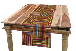 Abakuhaus Tischläufer »Esszimmer Küche Rechteckiger Dekorativer Tischläufer«, Afrika Artwork Borders