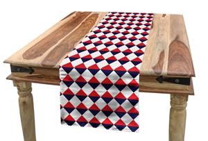 Abakuhaus Tischläufer »Esszimmer Küche Rechteckiger Dekorativer Tischläufer«, Americana Rote Halb Triangles