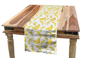 Abakuhaus Tischläufer »Esszimmer Küche Rechteckiger Dekorativer Tischläufer«, Banane Aquarell-gelbe Früchte