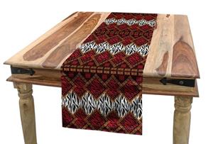 Abakuhaus Tischläufer »Esszimmer Küche Rechteckiger Dekorativer Tischläufer«, afrikanisch Wildlife Tierhaut