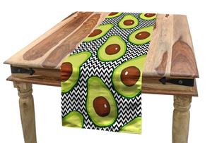 Abakuhaus Tischläufer »Esszimmer Küche Rechteckiger Dekorativer Tischläufer«, Avocado Köstliche vegane Lebensmittel