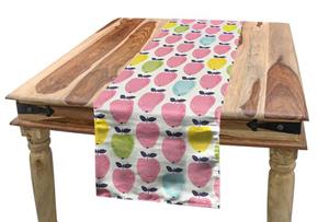 Abakuhaus Tischläufer »Esszimmer Küche Rechteckiger Dekorativer Tischläufer«, Apfel Lebensmittel Ackerland Ernte Cartoon