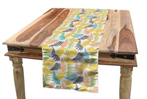 Abakuhaus Tischläufer »Esszimmer Küche Rechteckiger Dekorativer Tischläufer«, Blätter Botanische tropische Pflanzen