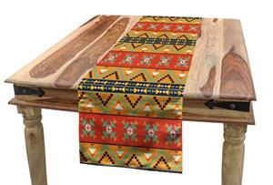 Abakuhaus Tischläufer »Esszimmer Küche Rechteckiger Dekorativer Tischläufer«, Abstrakt Tribal Aztec Motive