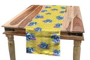 Abakuhaus Tischläufer »Esszimmer Küche Rechteckiger Dekorativer Tischläufer«, Aquarell Succulents auf Stammeskunst