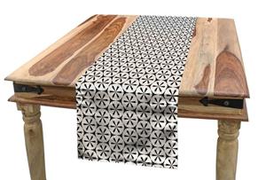 Abakuhaus Tischläufer »Esszimmer Küche Rechteckiger Dekorativer Tischläufer«, Abstrakt Continuing Hexagon Shapes