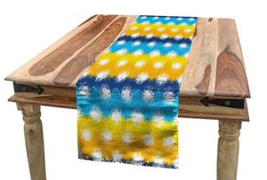 Abakuhaus Tischläufer »Esszimmer Küche Rechteckiger Dekorativer Tischläufer«, Abstrakt Blots mit einem bunten Zurück