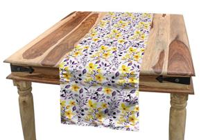 Abakuhaus Tischläufer »Esszimmer Küche Rechteckiger Dekorativer Tischläufer«, Aquarell Gelbe Wildblumen