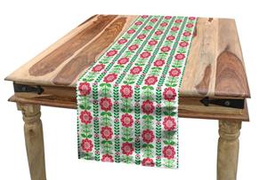Abakuhaus Tischläufer »Esszimmer Küche Rechteckiger Dekorativer Tischläufer«, Blume Nordic Stil Flourish Blätter