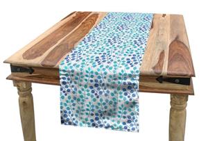 Abakuhaus Tischläufer »Esszimmer Küche Rechteckiger Dekorativer Tischläufer«, Blume Knospen Zweige Blaue Töne
