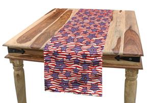 Abakuhaus Tischläufer »Esszimmer Küche Rechteckiger Dekorativer Tischläufer«, 4. Juli Flagge von Amerika