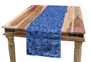 Abakuhaus Tischläufer »Esszimmer Küche Rechteckiger Dekorativer Tischläufer«, blau Paisley Tropfenförmige Volkskunst