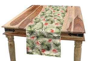 Abakuhaus Tischläufer »Esszimmer Küche Rechteckiger Dekorativer Tischläufer«, Blatt Hawaiianischen Aloha Hibiscus