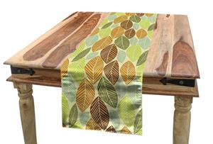 Abakuhaus Tischläufer »Esszimmer Küche Rechteckiger Dekorativer Tischläufer«, Blätter Weiches farbiges Herbstlaub