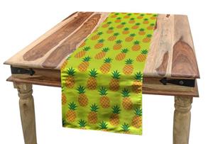 Abakuhaus Tischläufer »Esszimmer Küche Rechteckiger Dekorativer Tischläufer«, Ananas Bio-Ananas-Muster