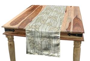 Abakuhaus Tischläufer »Esszimmer Küche Rechteckiger Dekorativer Tischläufer«, Blätter Gewelltes Blatt Muster Natur