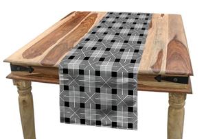 Abakuhaus Tischläufer »Esszimmer Küche Rechteckiger Dekorativer Tischläufer«, Abstrakt Gingham Inspired Pattern