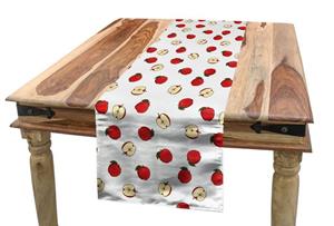 Abakuhaus Tischläufer »Esszimmer Küche Rechteckiger Dekorativer Tischläufer«, Apfel Leuchtende Frucht-Scheiben
