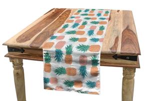 Abakuhaus Tischläufer »Esszimmer Küche Rechteckiger Dekorativer Tischläufer«, Ananas Tropische Frucht-Muster