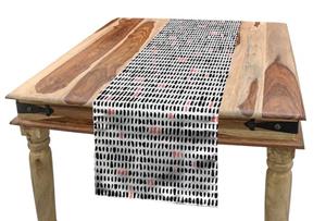 Abakuhaus Tischläufer »Esszimmer Küche Rechteckiger Dekorativer Tischläufer«, Abstrakt Einfacher Brushstroke Shapes