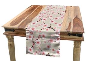 Abakuhaus Tischläufer »Esszimmer Küche Rechteckiger Dekorativer Tischläufer«, asiatisch Flowering Cherry Blooms