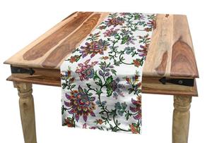 Abakuhaus Tischläufer »Esszimmer Küche Rechteckiger Dekorativer Tischläufer«, Blume Vintage Blumenverzierungen
