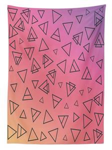 Abakuhaus Tischdecke »Farbfest Waschbar Für den Außen Bereich geeignet Klare Farben«, 1990er Jahre Angular Muster Triangles