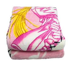Teppich-Traum Tagesdecke »Decke Kinderdecke Spieldecke Kuscheldecke Wohndecke Prinzessin mit Piano Design Rosa Pink Gelb Weiß Bunt«, 
